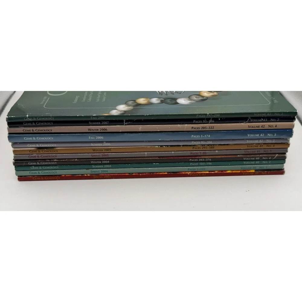 GIA Gems & Gemology Magazine Lot 11 Issues 2003-2008 Diamonds Pearls Jewelry